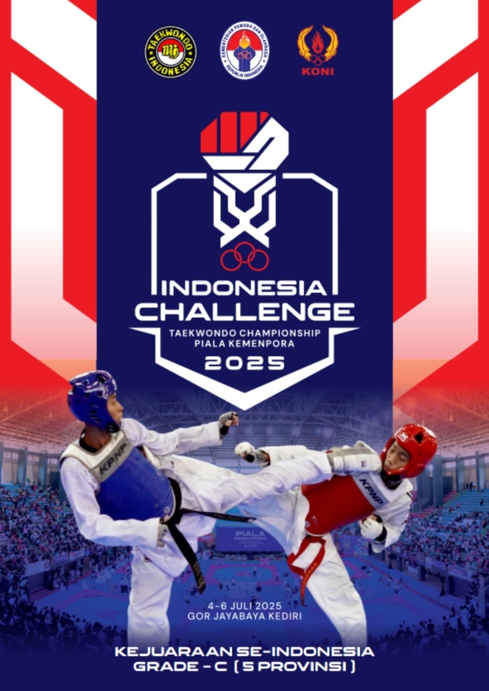 Ajang Pertarungan Prestasi Taekwondo di Tanah Air Taekwondo Indonesia Dojang WTC Gunung Kidul